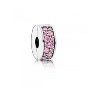 Charm Clip Cuore a Pavé Rosa Pandora 791817PCZ