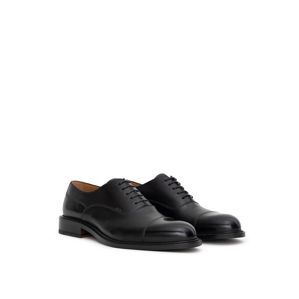 Dior Oxford Lace-Up Loafer in Black Leather, Round Toe