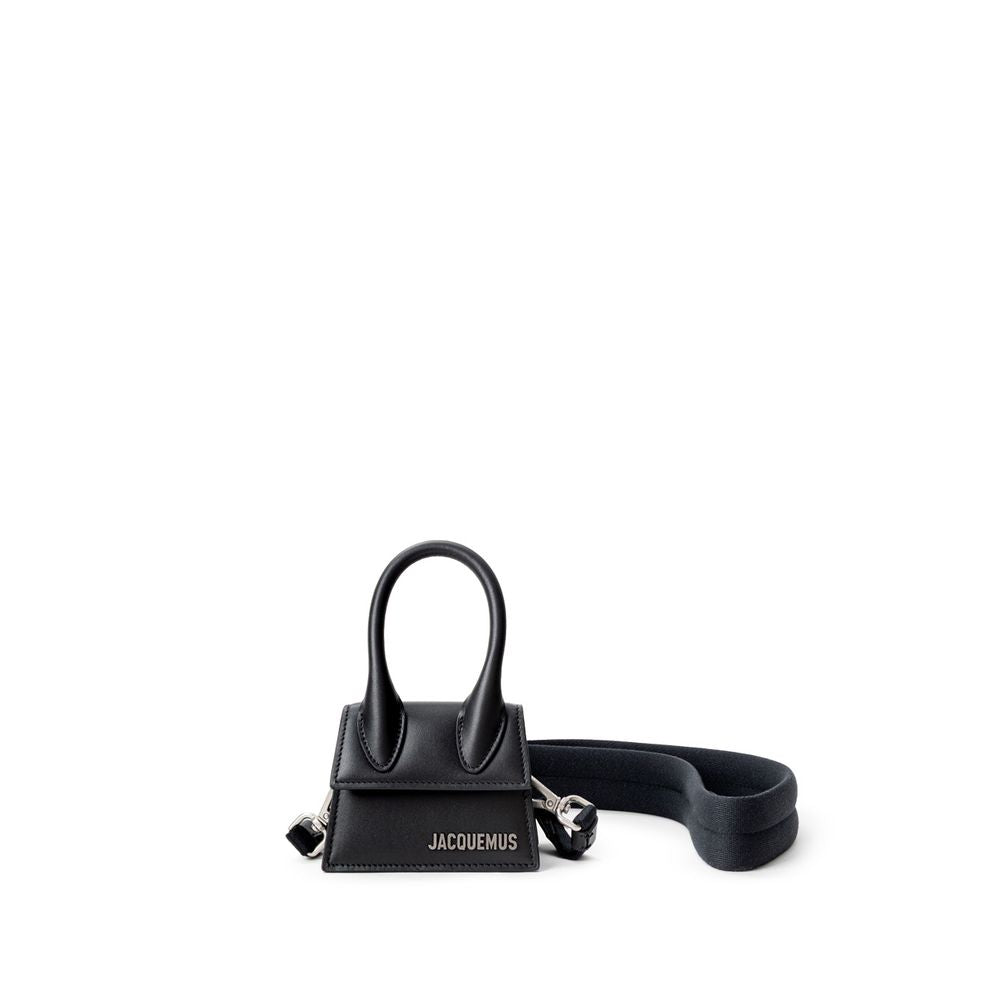 Borsa Mini Jacquemus Le Chiquito in Vera Pelle Nera