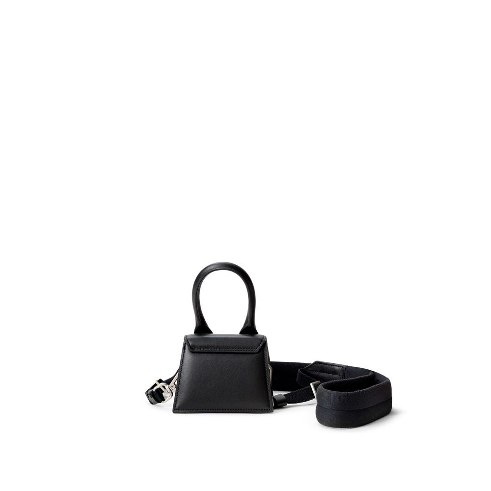 Borsa Mini Jacquemus Le Chiquito in Vera Pelle Nera