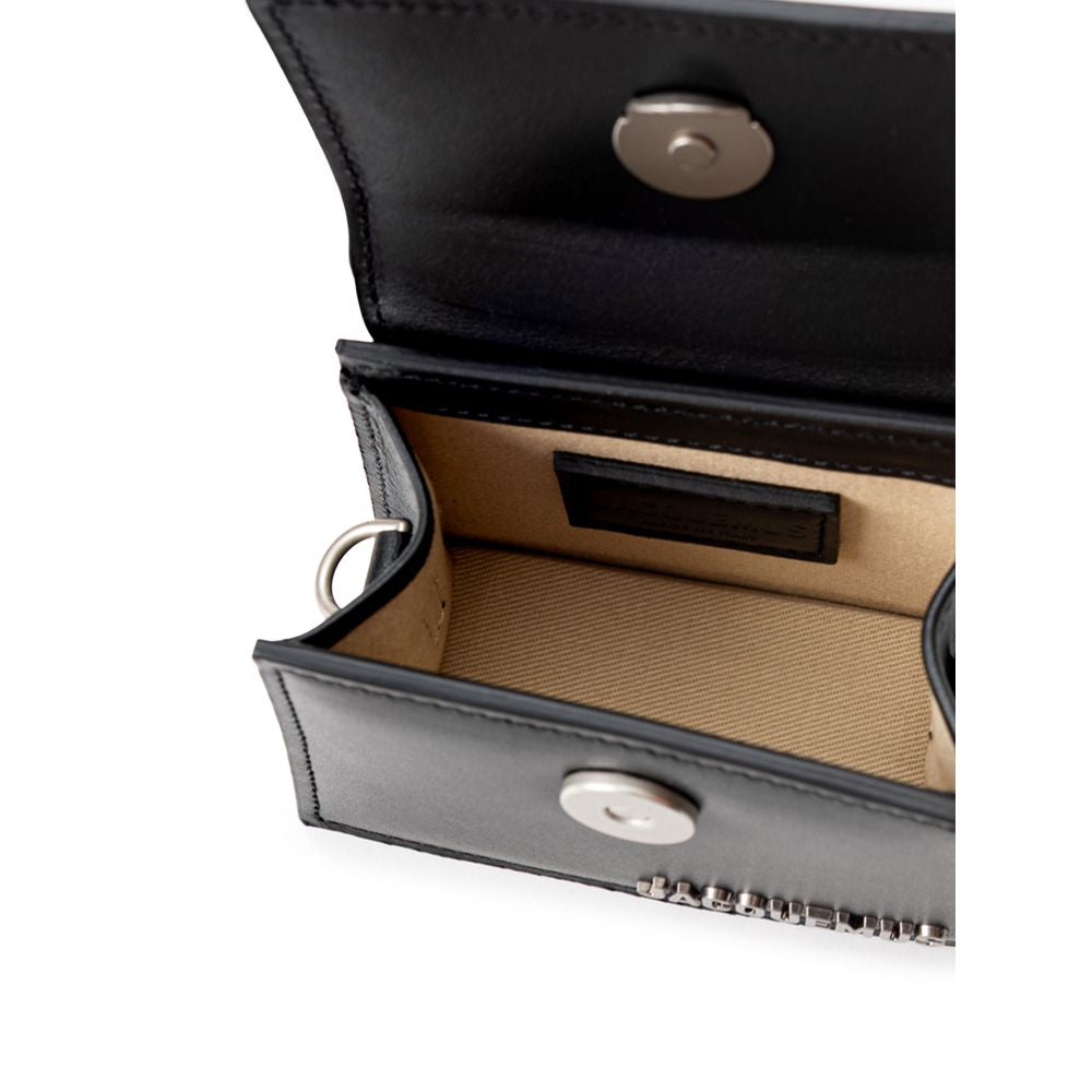 Borsa Mini Jacquemus Le Chiquito in Vera Pelle Nera