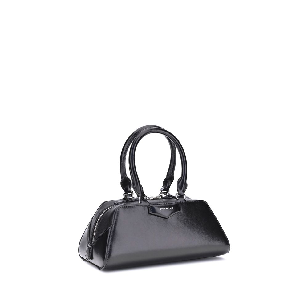 Givenchy Antigona East-West Mini Handbag in Black Calfskin
