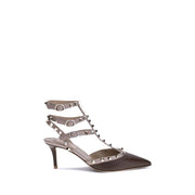 Valentino Garavani Rockstud Pumps Brown in Studded Leather AW25