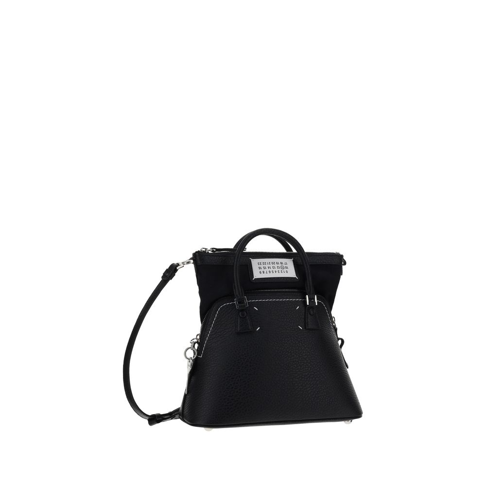Maison Margiela 5AC Medium Black Calfskin Bag