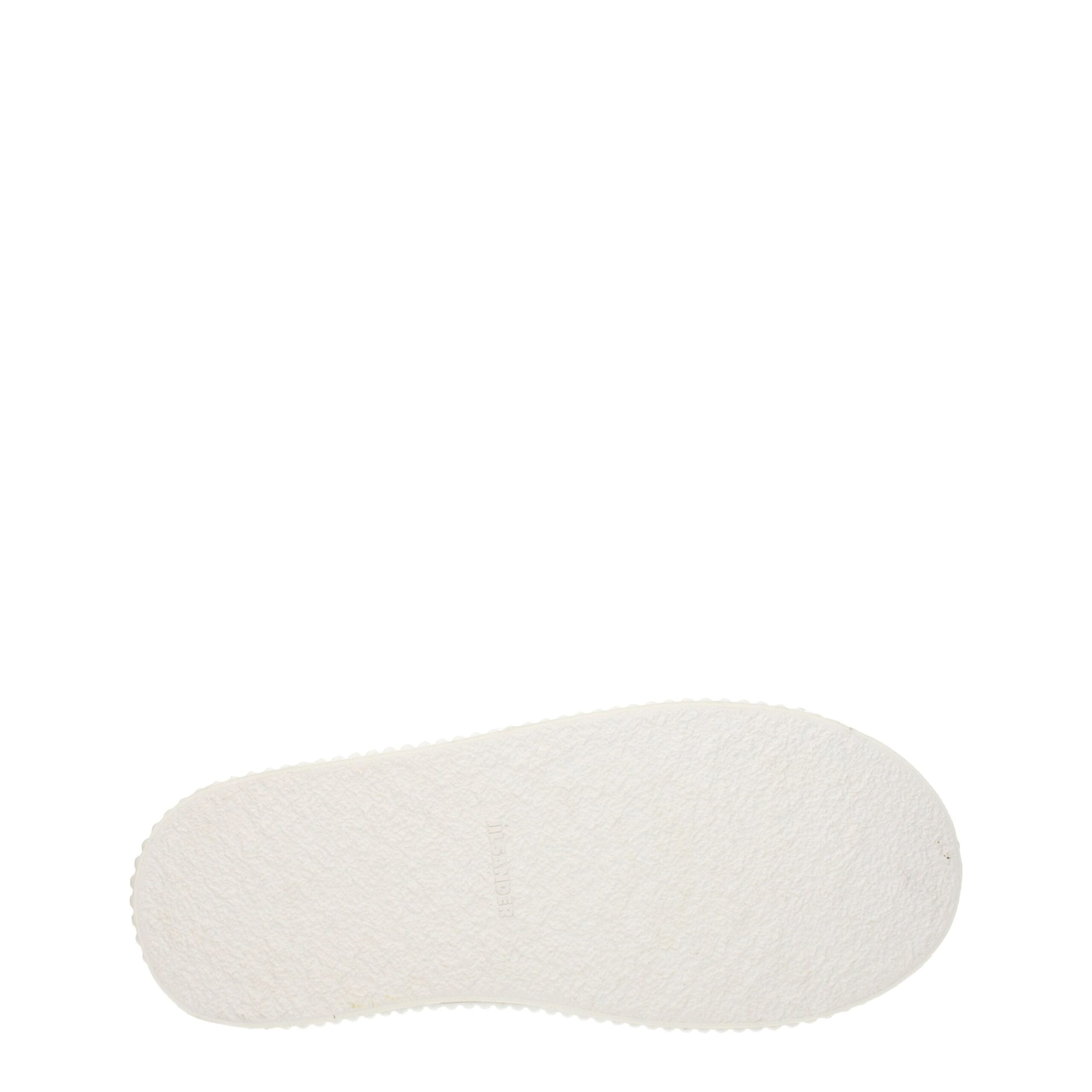 Jil Sander Platform Sneakers in White Fabric