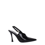 Givenchy High Heel Black Leather Sandals (9.5 cm)