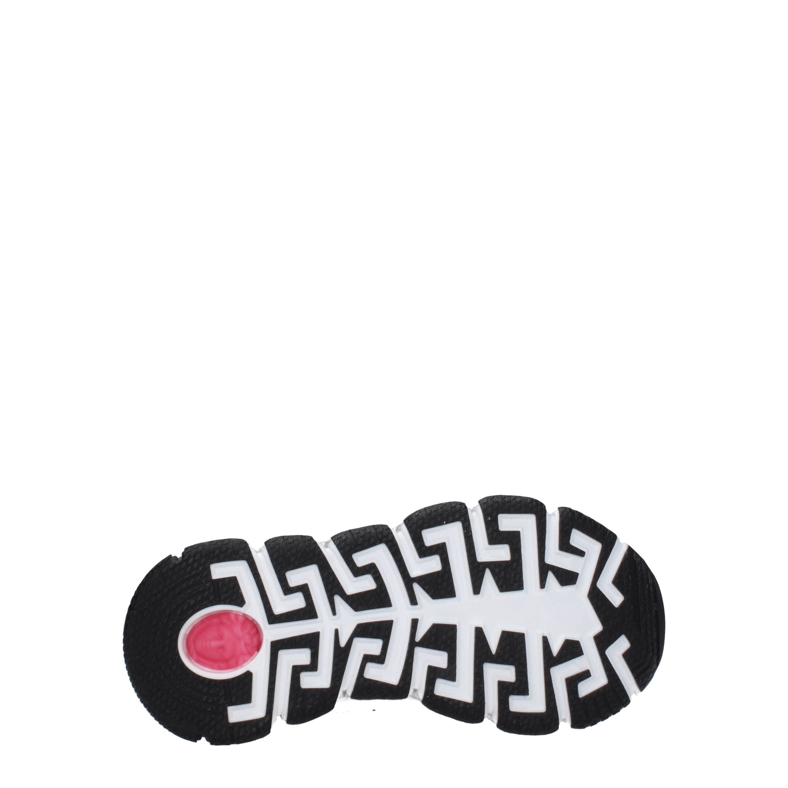 Versace Athletic Sneakers in White Greca Fabric and Silver Details