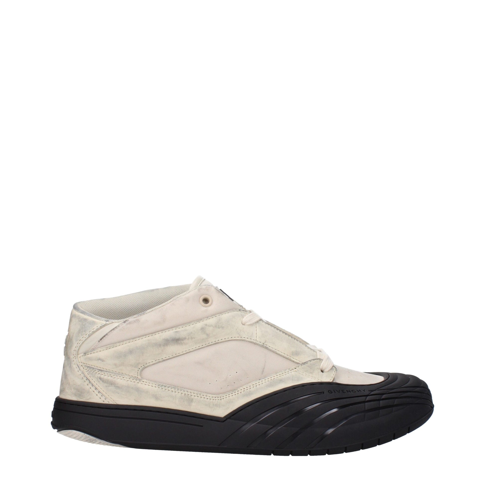 Sneakers Givenchy Chunky Beige in Tessuto con Effetto Vintage, Logo Frontale e Posteriore
