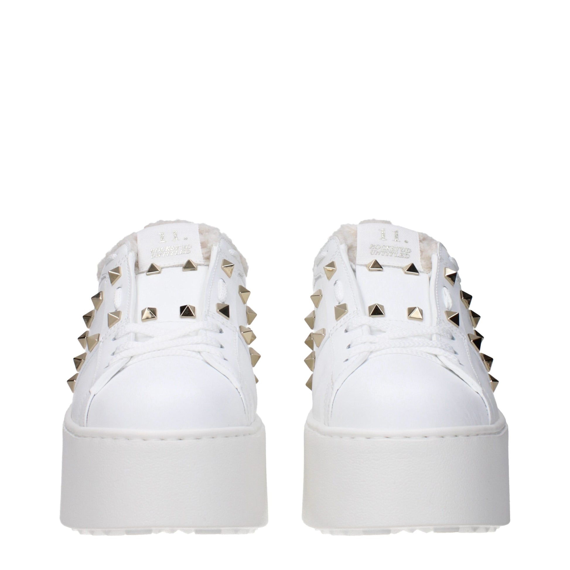 Valentino Garavani White Leather Platform Sneakers