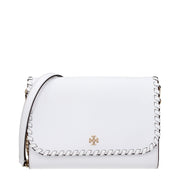 Tory Burch White Leather Clutch Bag