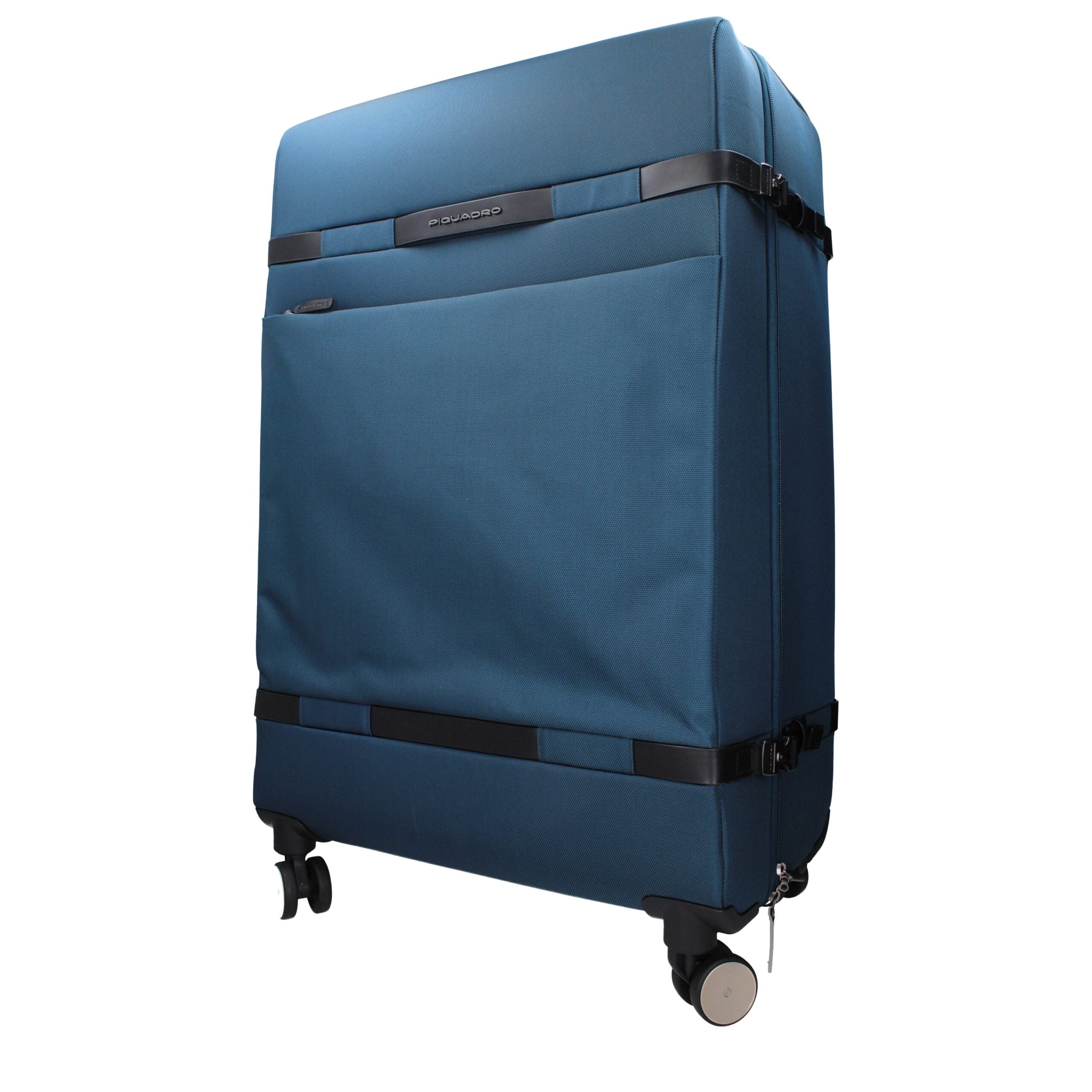 Piquadro BV3885M2BLU Blue Fabric Cabin Trolley (TSA Lock)
