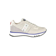 Blauer Sneakers Sportive Uomo Grigie in Pelle, Dettagli a Contrasto e Logo