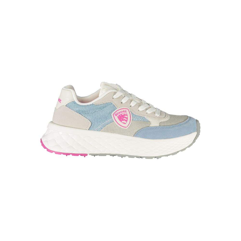 Blauer Sneakers Sportive Donna Blu, Dettagli Fuchsia/Bianco e Soletta Removibile