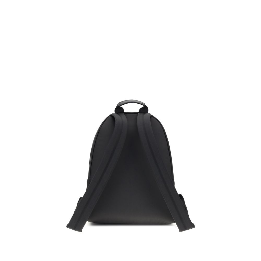 Givenchy Essential U Backpack in Black Polyamide, Double Zip and Metal Logo