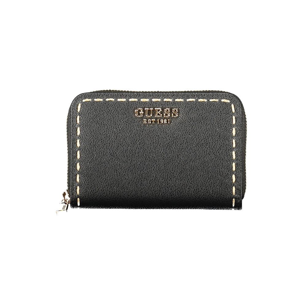 Guess Jeans Black Polyurethane Women Wallet