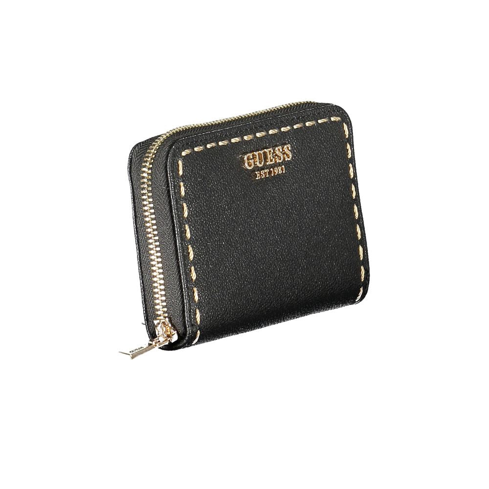 Guess Jeans Black Polyurethane Women Wallet