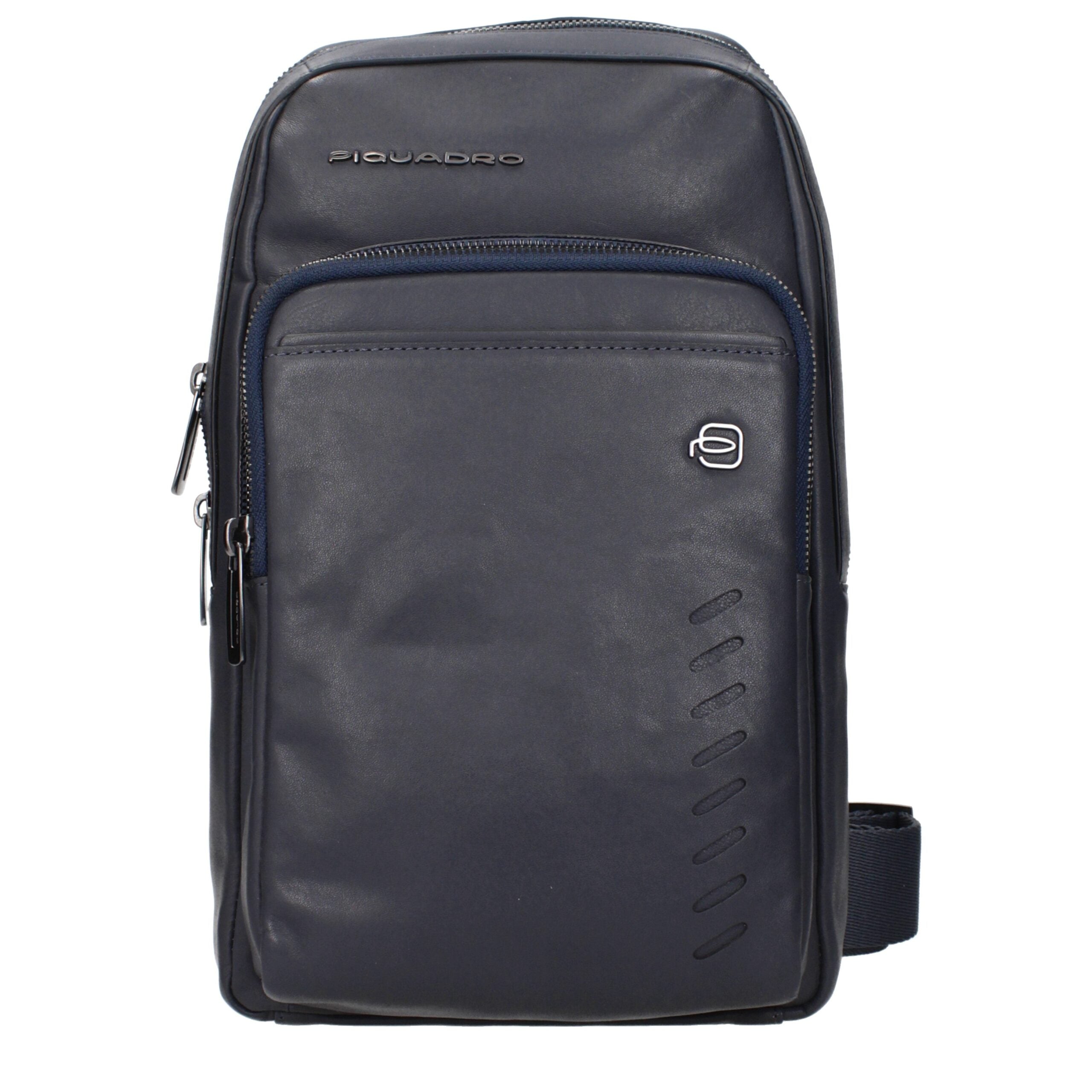 Piquadro Blue Leather Shoulder Bag CA5346S110BLU