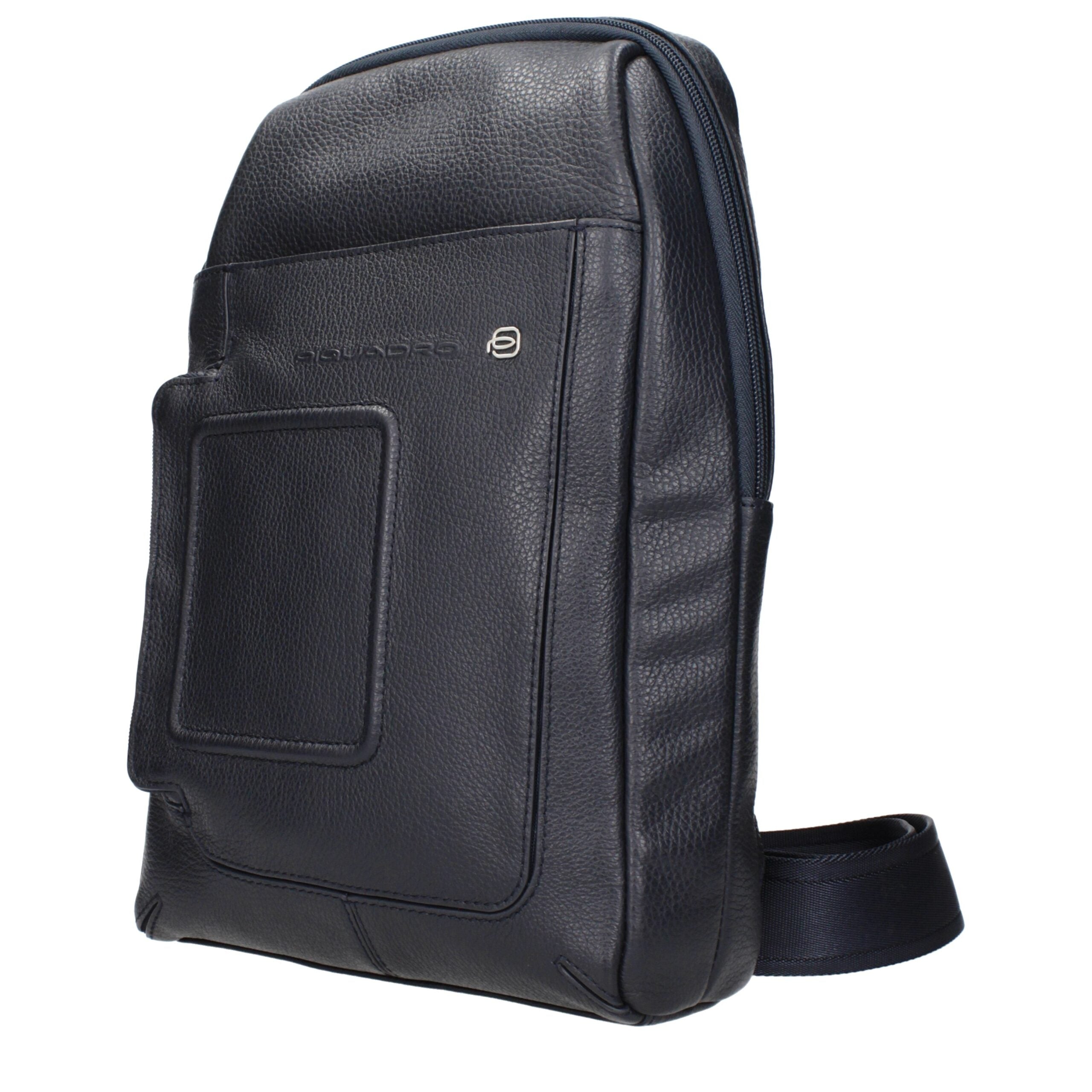 Piquadro Blue Leather Shoulder Bag CA4832VIBLU