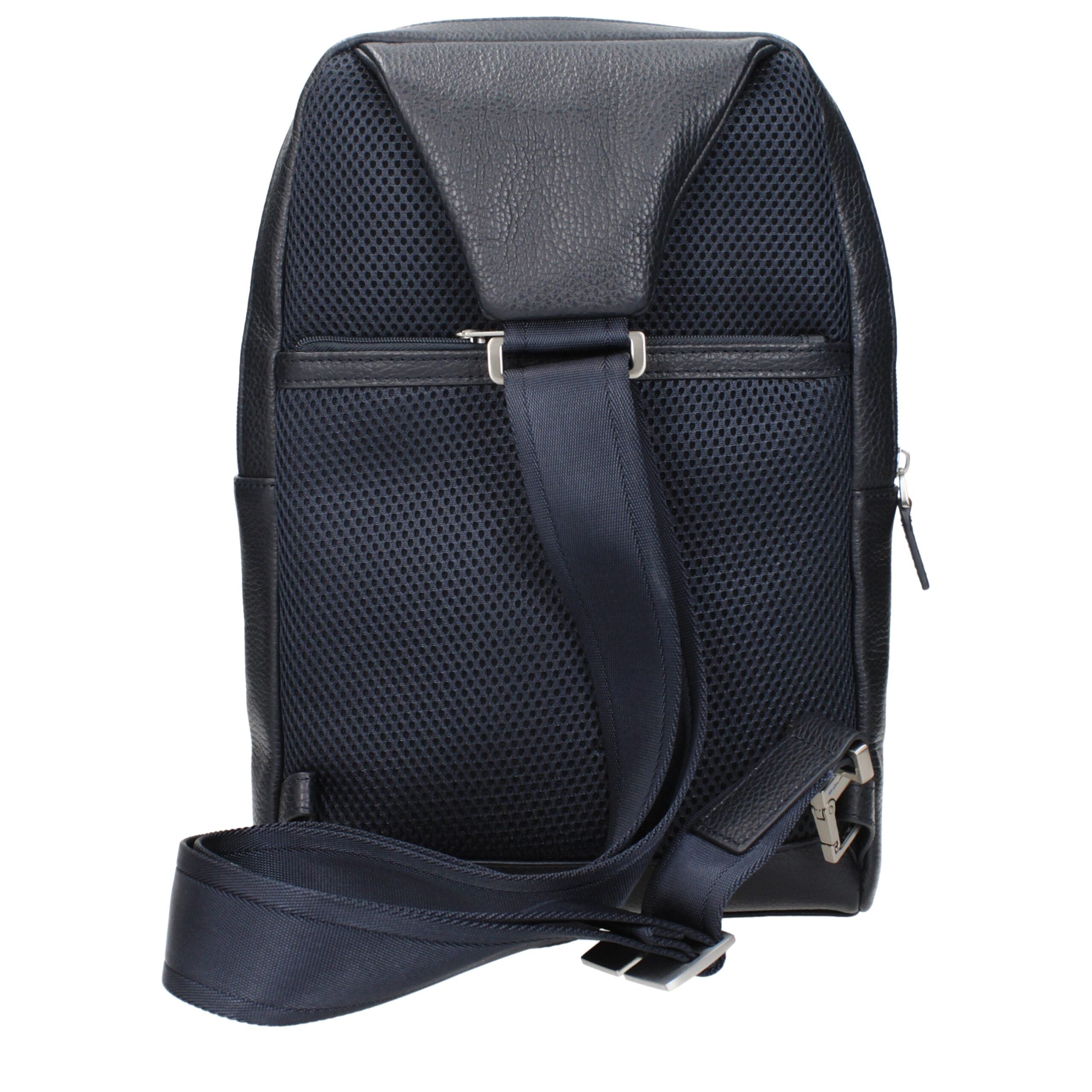 Piquadro Blue Leather Shoulder Bag CA4832VIBLU