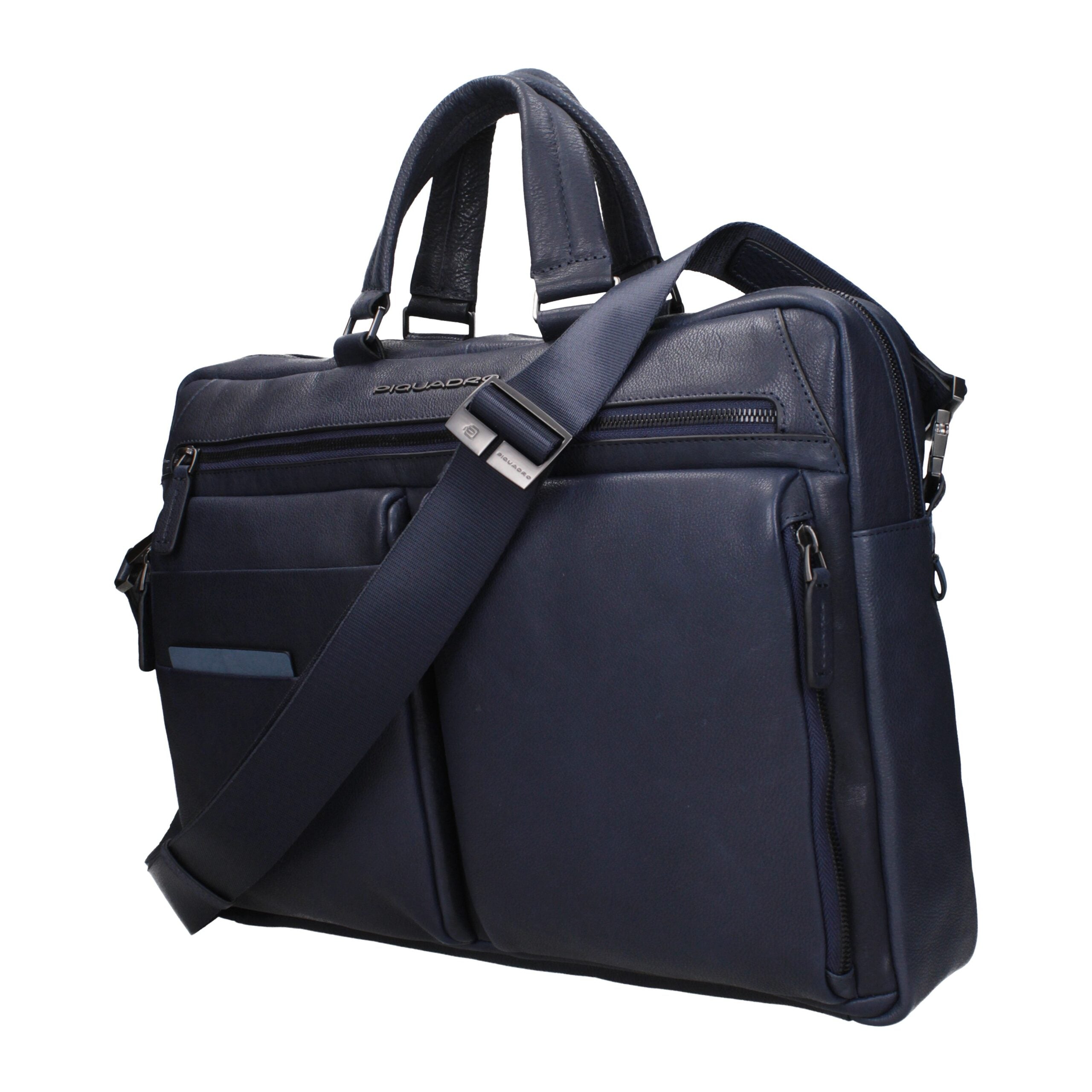 Piquadro Blue Leather Business/Messenger Bag CA6025S122BLU (Connequ)