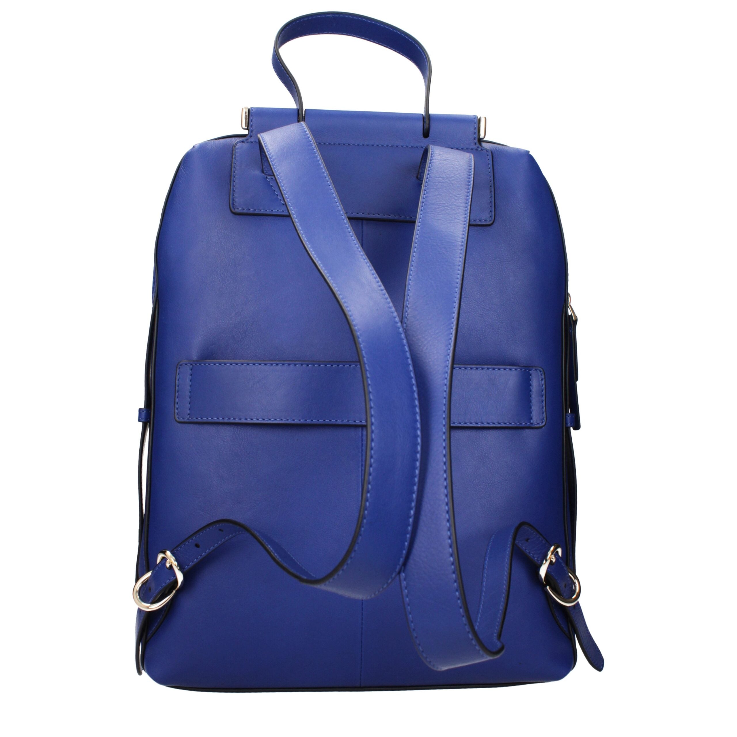 Piquadro Blue Leather Laptop Backpack CA4576W92CAMOSCIOBLU3 Vintage Effect
