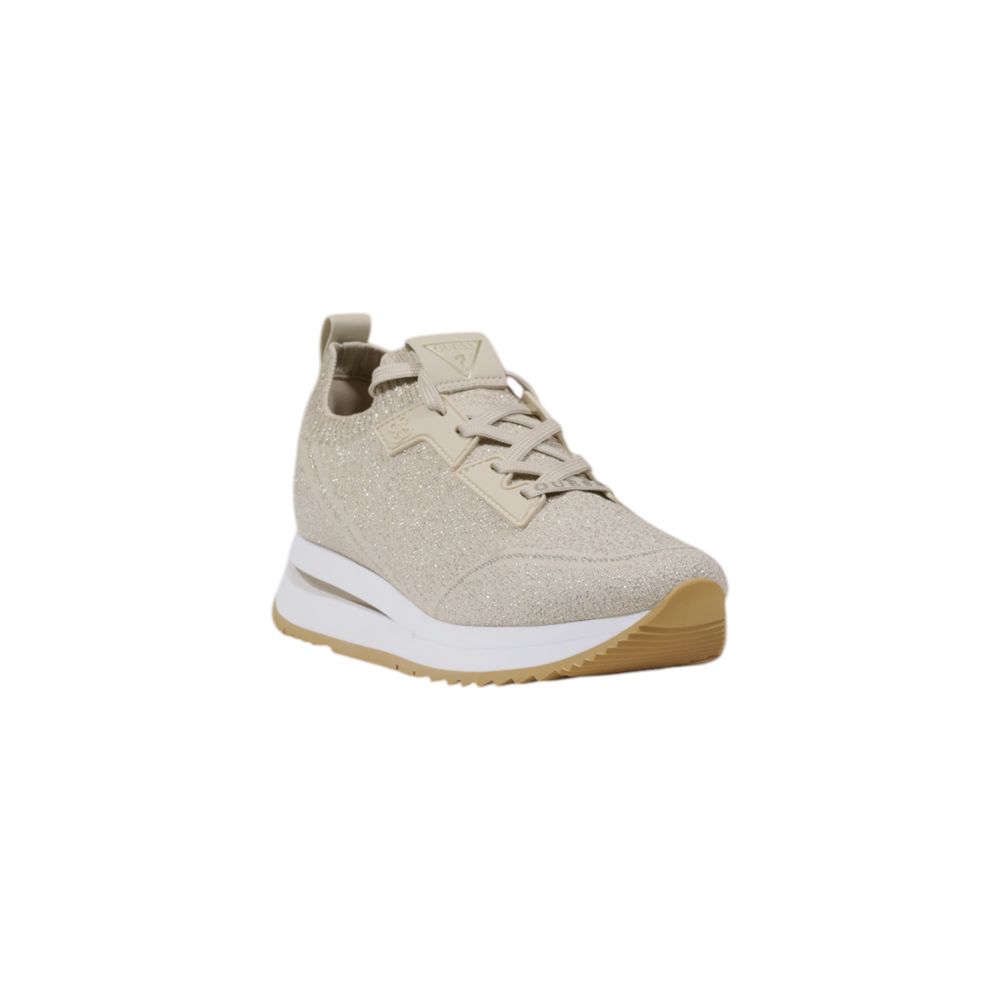 Low-Top Guess ESTI Slip-On Sneakers in Beige Polyester