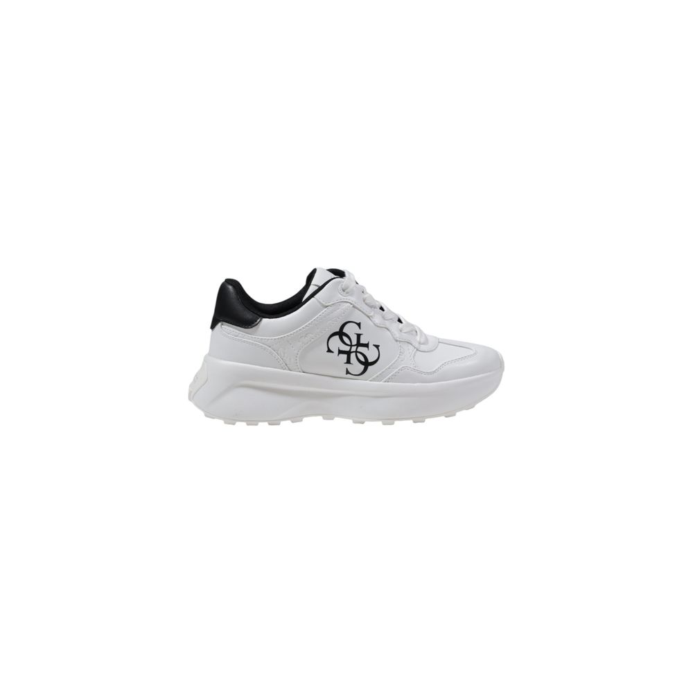 Guess LUCKEI Chunky Sneakers in White Polyurethane