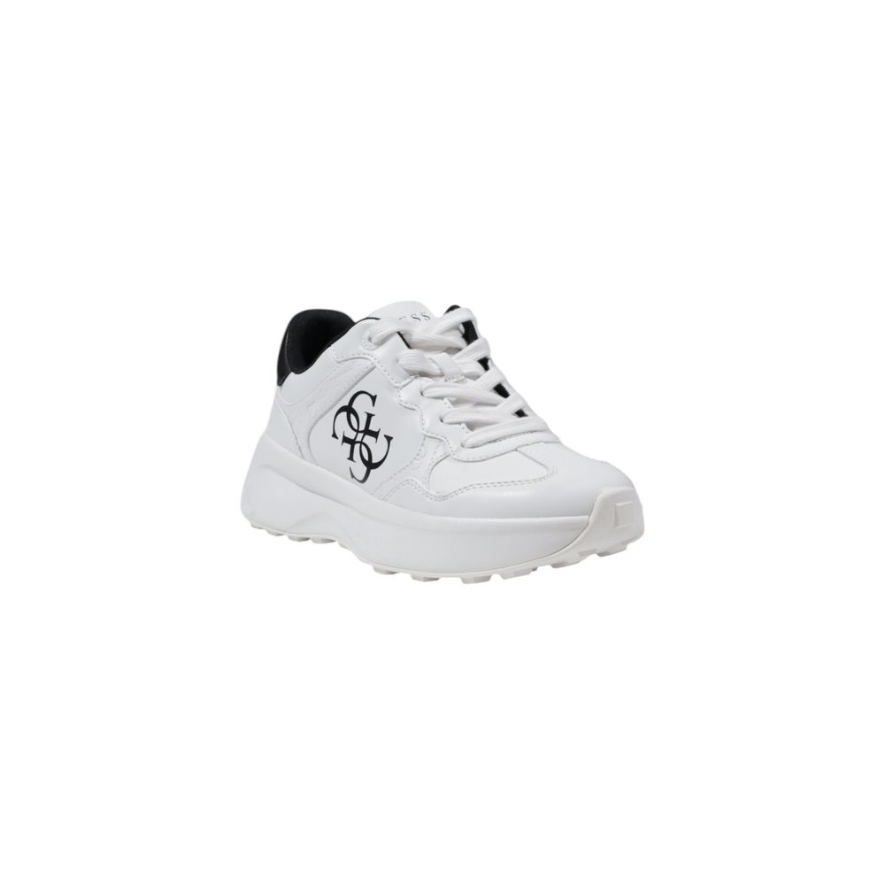 Guess LUCKEI Chunky Sneakers in White Polyurethane