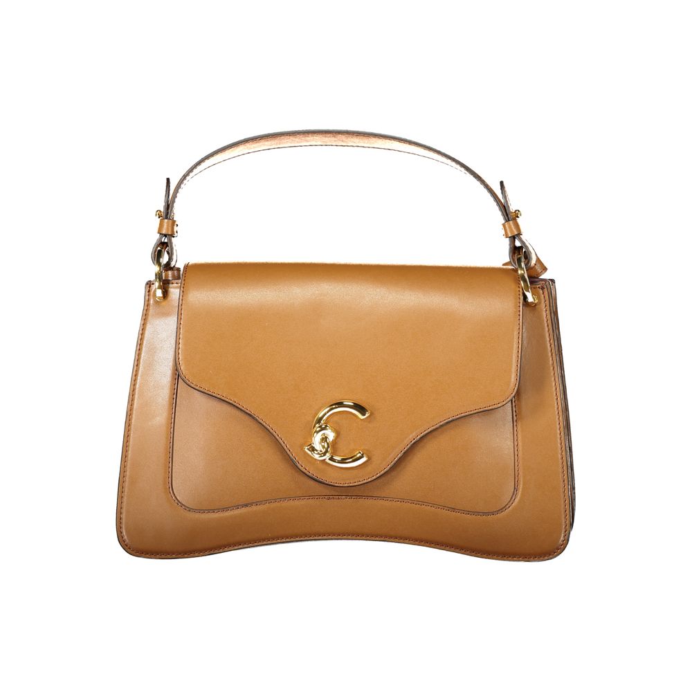 Coccinelle C-Me Calf Borsa a Mano Media in Pelle Marrone (2 Scomparti)