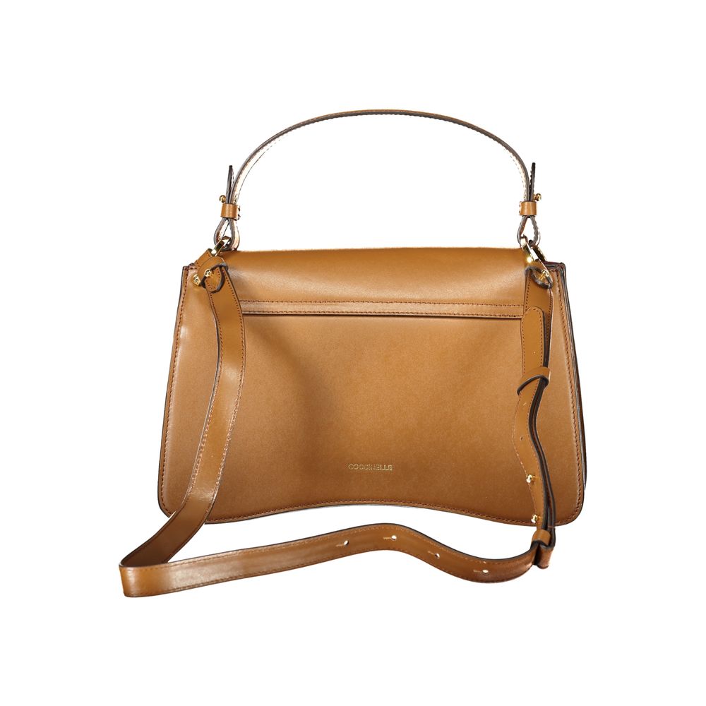 Coccinelle C-Me Calf Borsa a Mano Media in Pelle Marrone (2 Scomparti)