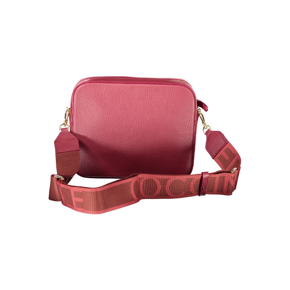 Mini Borsa a Tracolla Coccinelle Tebe in Pelle di Colore Rosso