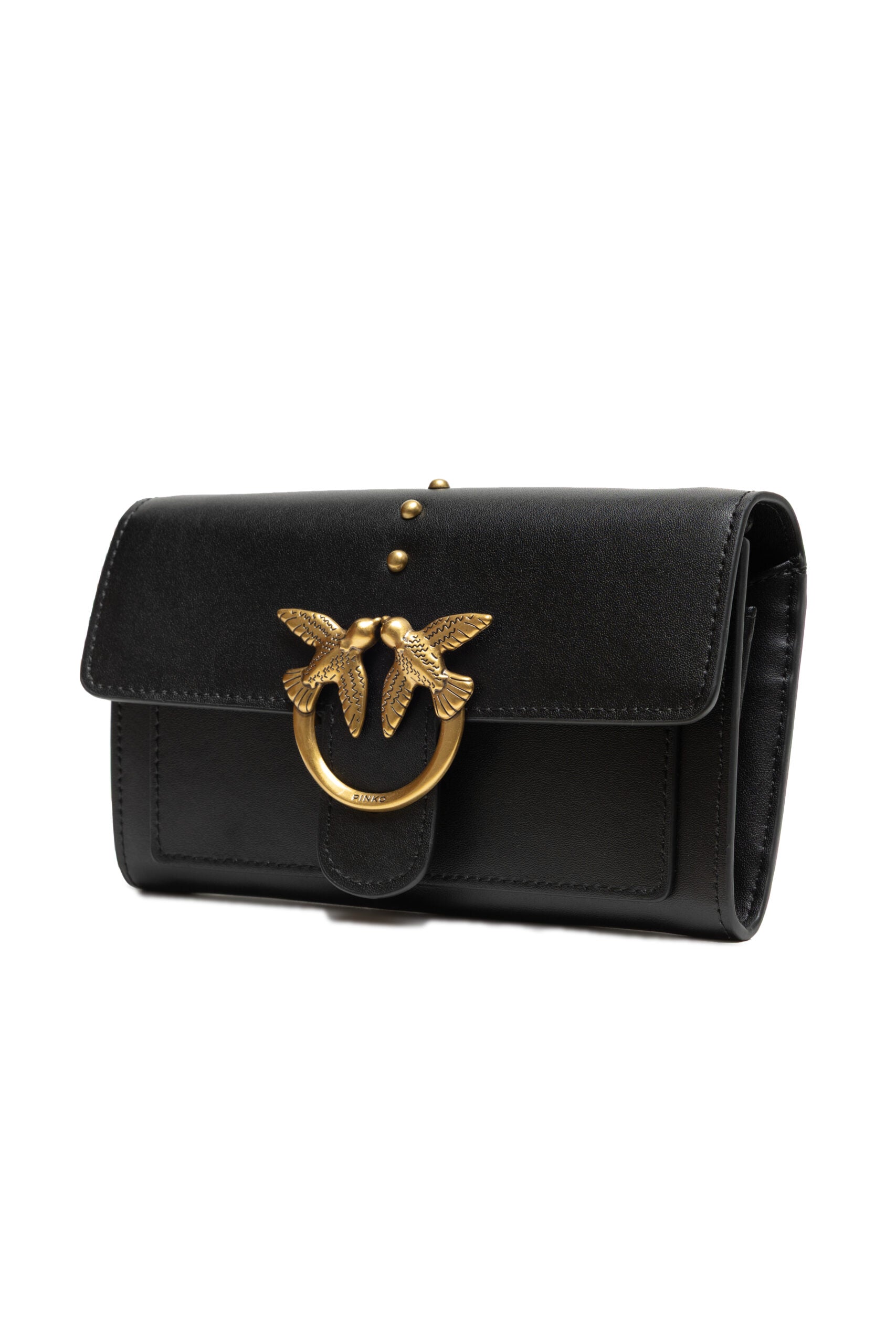 Borsetta Pinko Black Mini Love Bag One Simply pelle nera