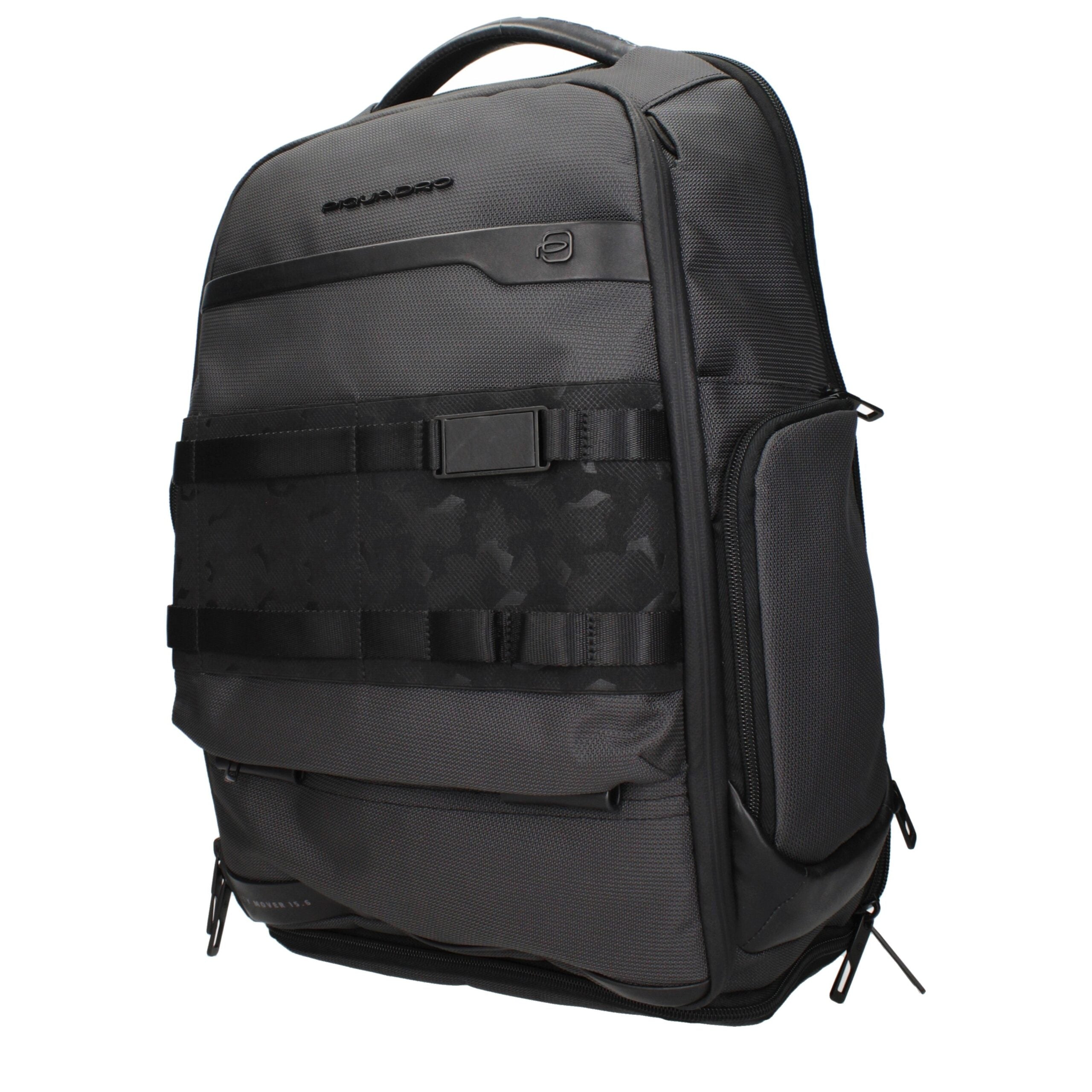 Piquadro Laptop/USB Backpack in Grey Fabric CA6318FXBMN