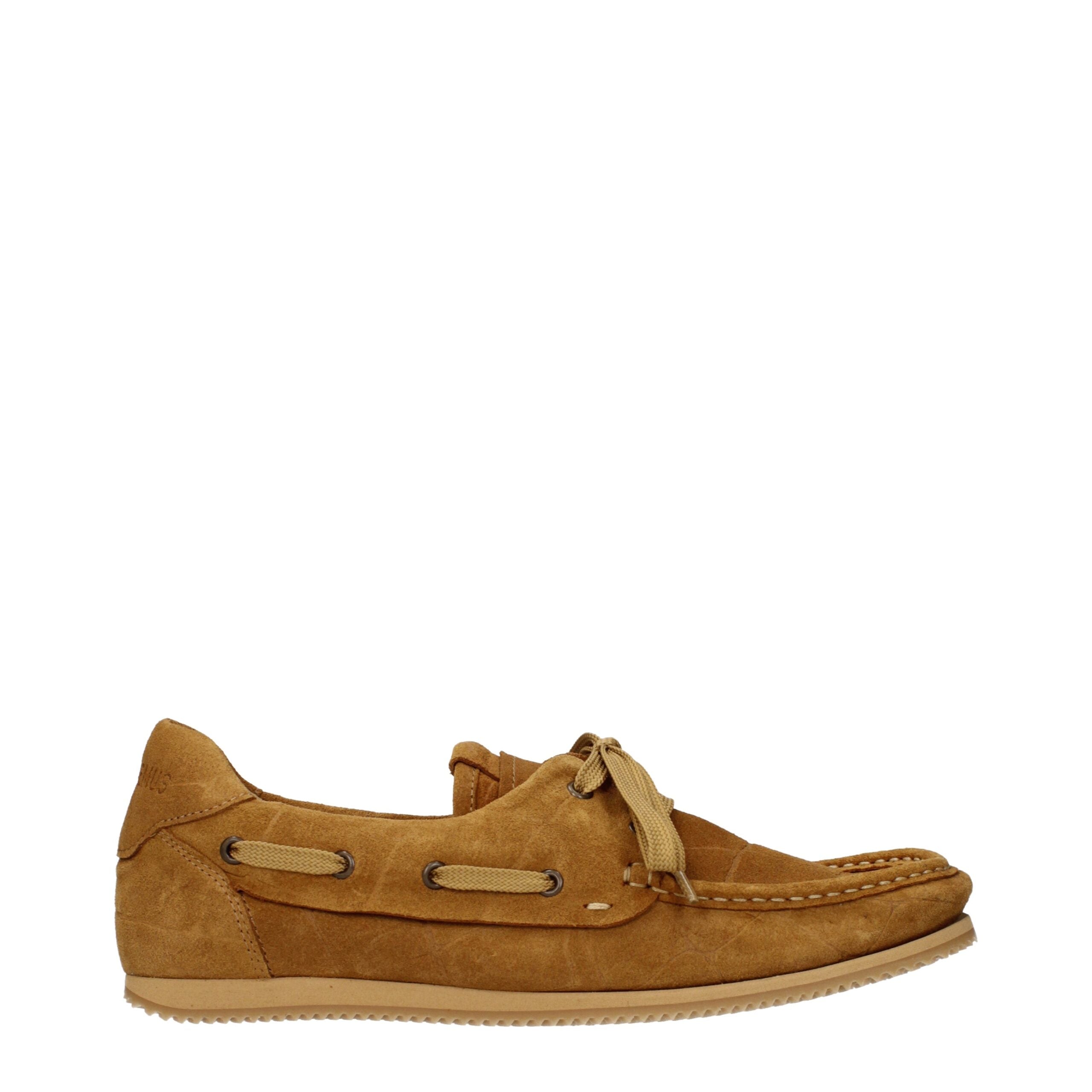 Jacquemus Men's Slip-On Loafers in Brown Suede