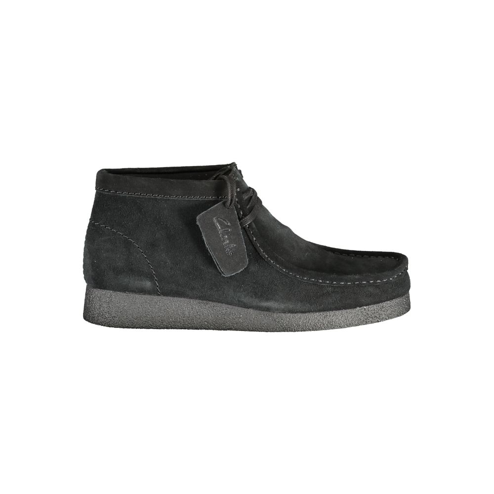 Sneakers Uomo Clarks Sportive in Suede Nero, Soletta Amovibile