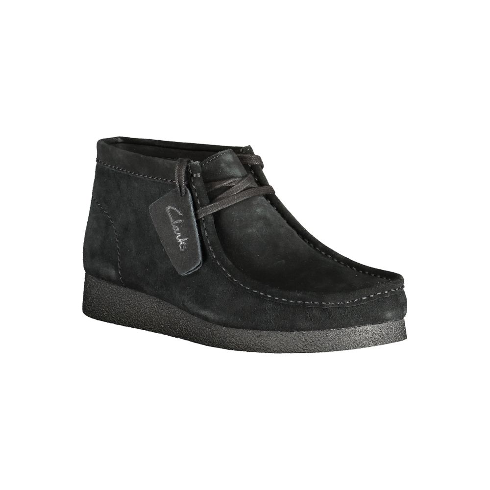 Sneakers Uomo Clarks Sportive in Suede Nero, Soletta Amovibile