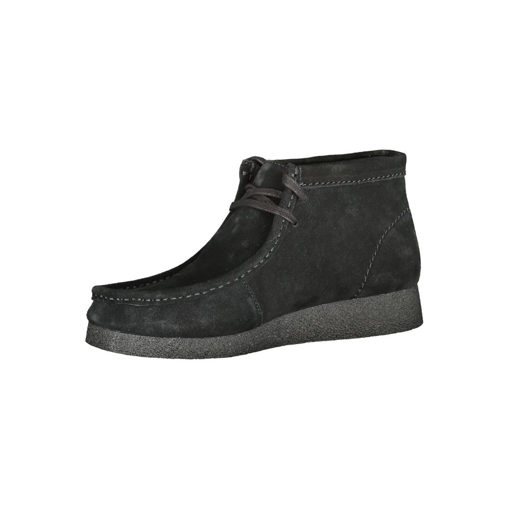 Sneakers Uomo Clarks Sportive in Suede Nero, Soletta Amovibile