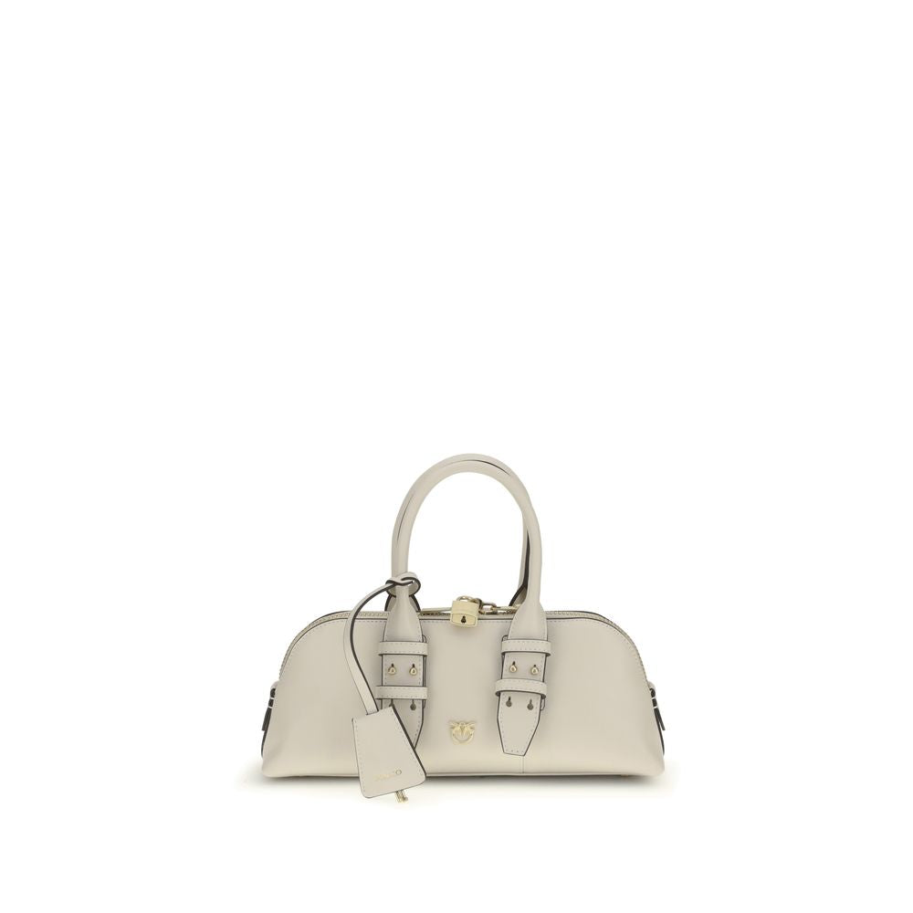 Borsa Pinko Escape Bag Baguette in pelle bianca