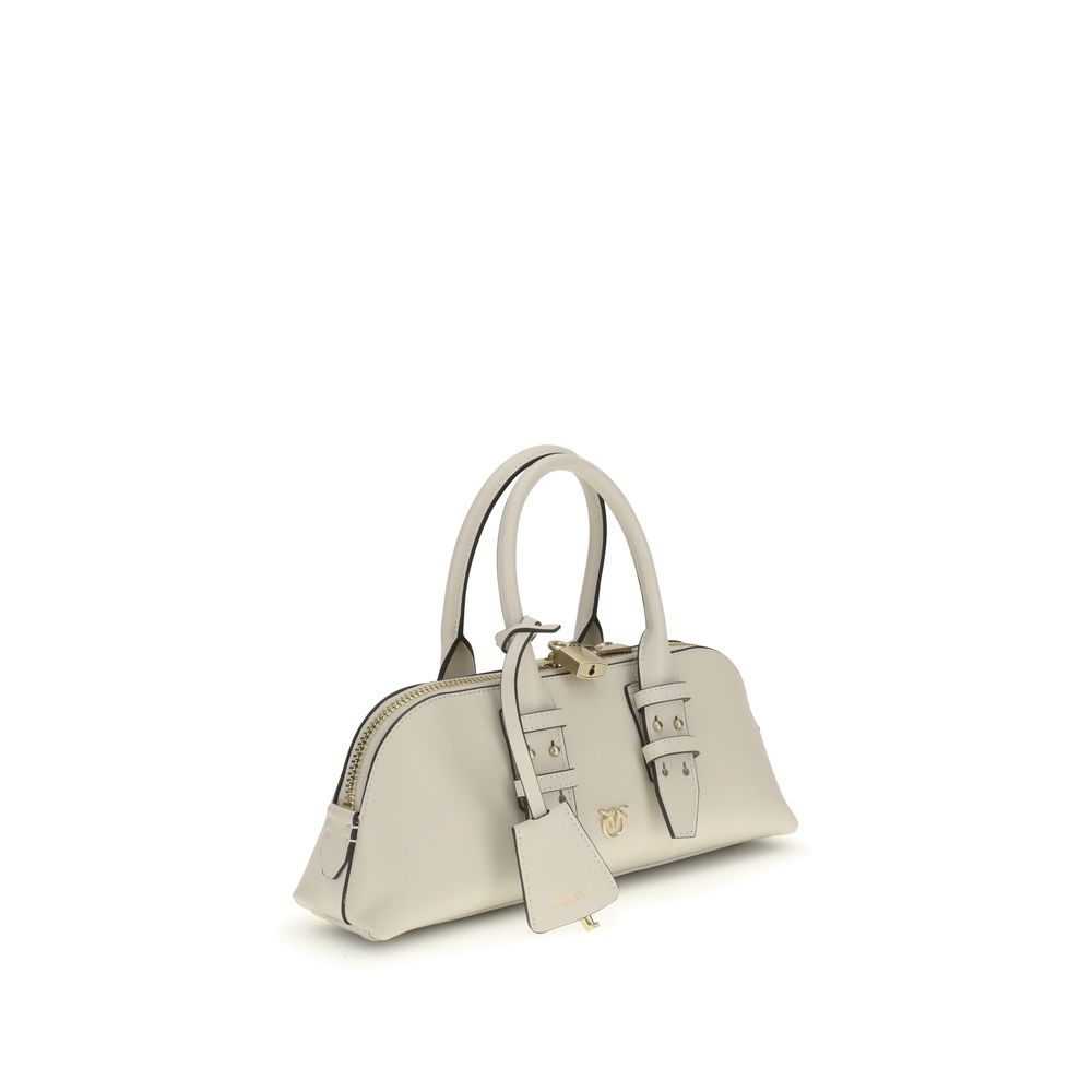Borsa Pinko Escape Bag Baguette in pelle bianca