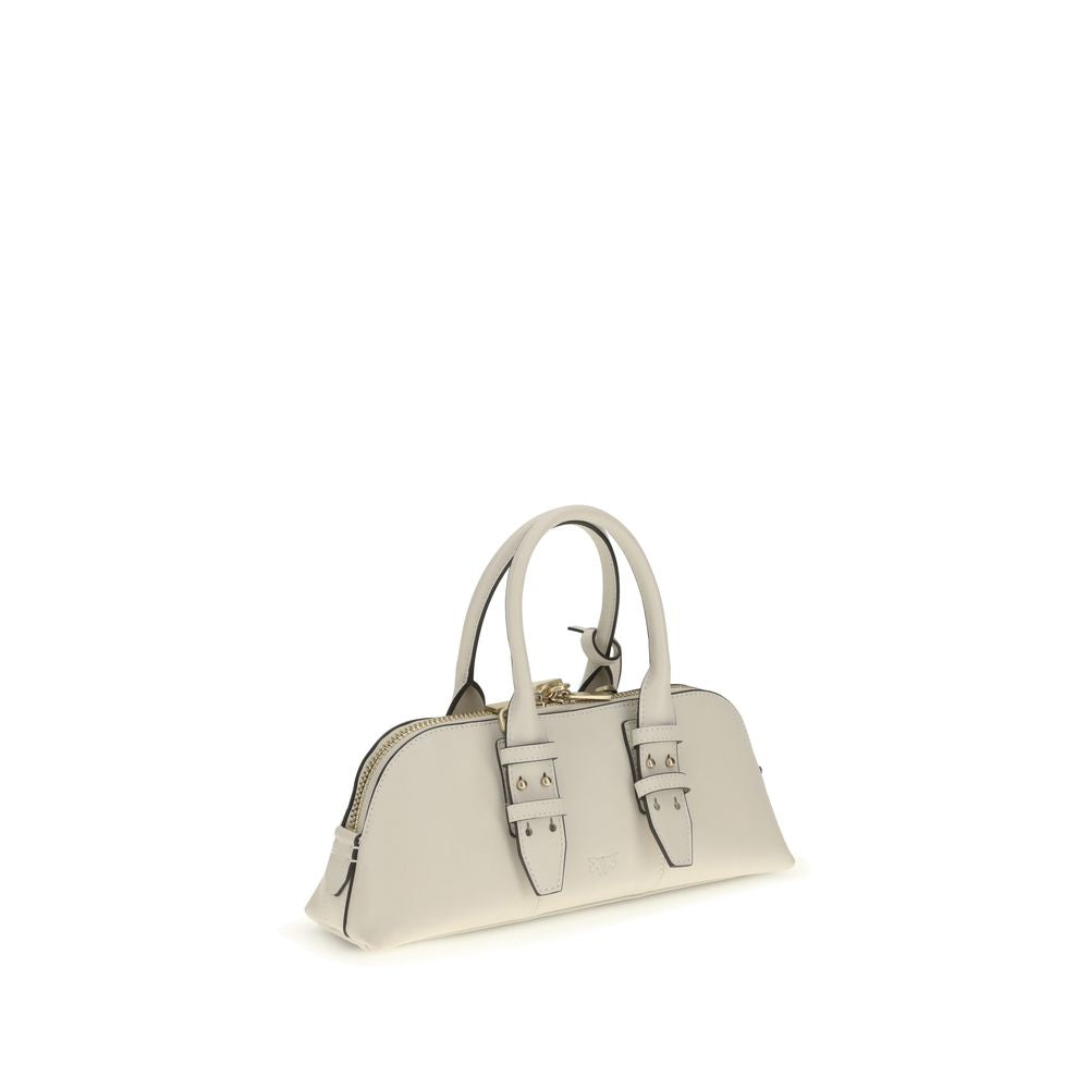 Borsa Pinko Escape Bag Baguette in pelle bianca