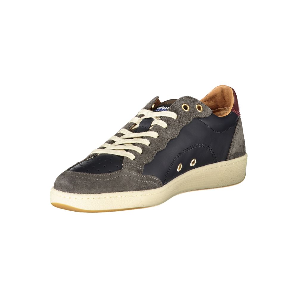 Blauer Men's Blue Sports Sneakers with Contrasting Details and Removable Insole