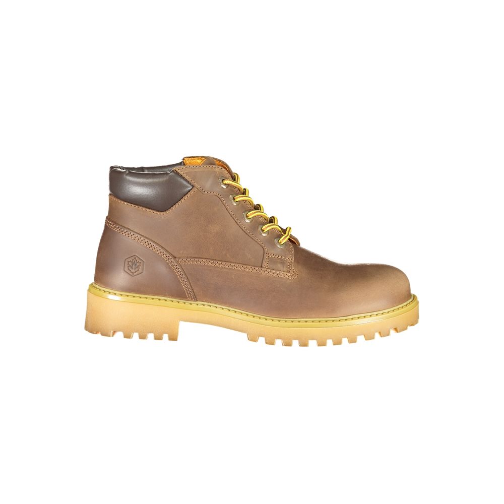 Lumberjack Brown Leather Men Sneaker