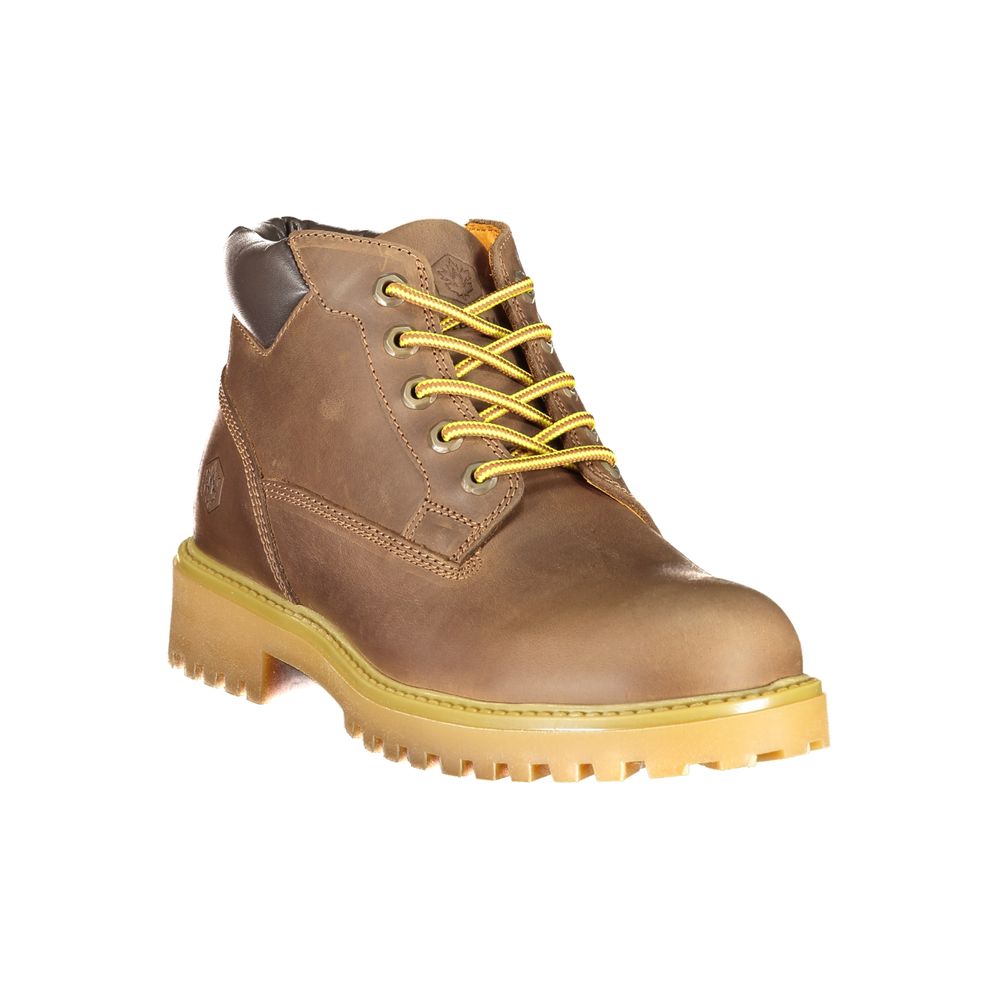 Lumberjack Brown Leather Men Sneaker