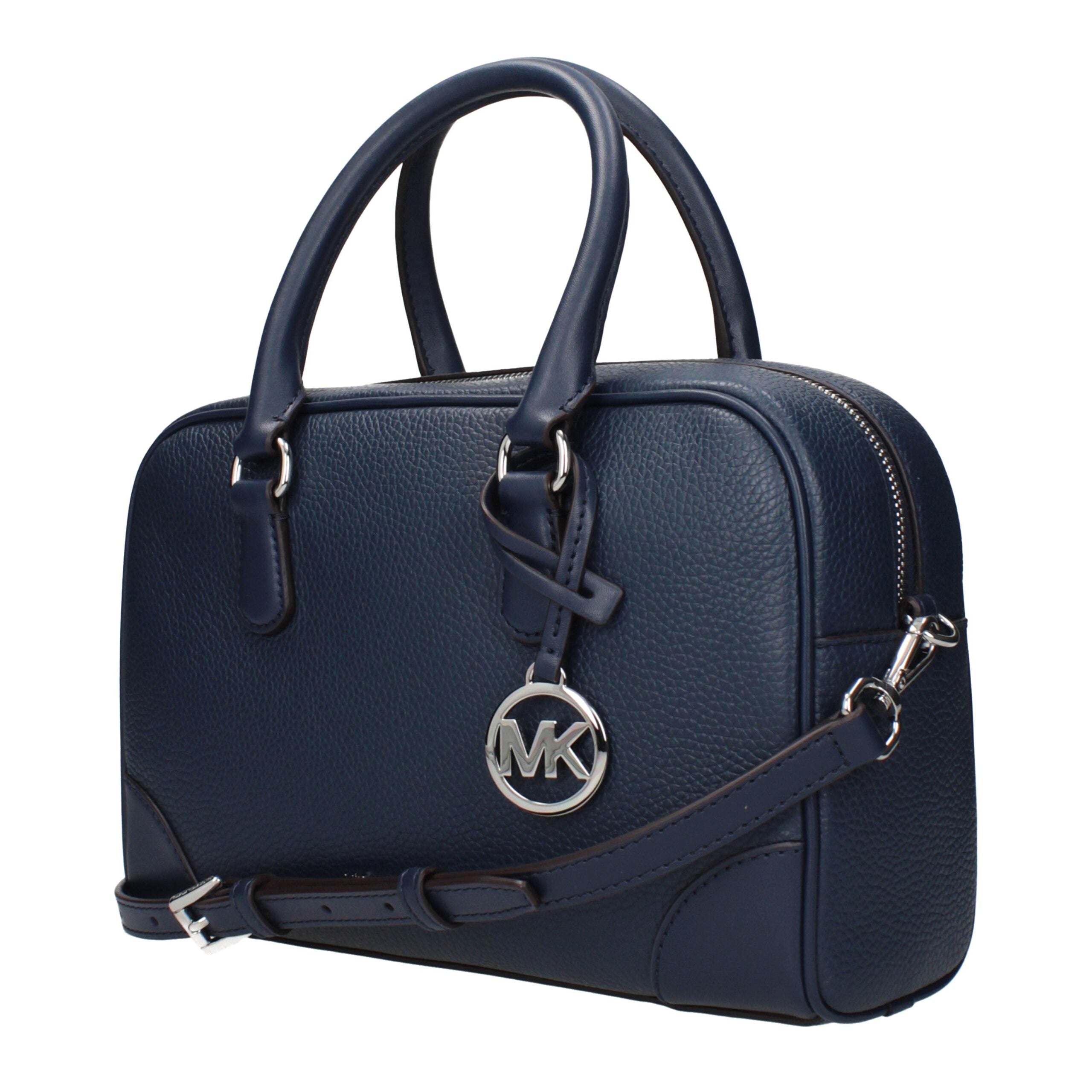 Borsa a Mano Michael Kors Thompson in Pelle Blu Navy