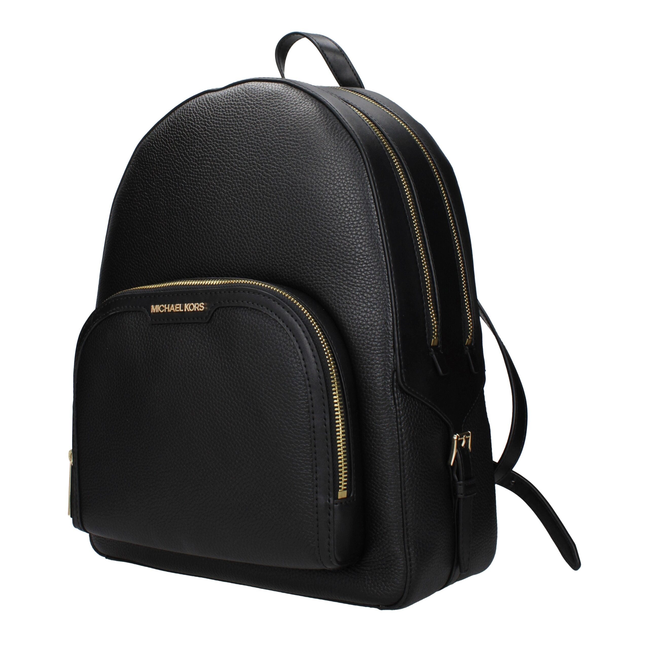 Zaino Michael Kors Jaycee Large Pocket Backpack in pelle nera