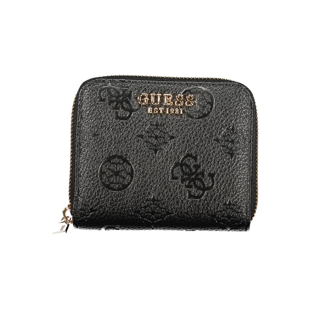 Guess Jeans Black Polyurethane Women Wallet