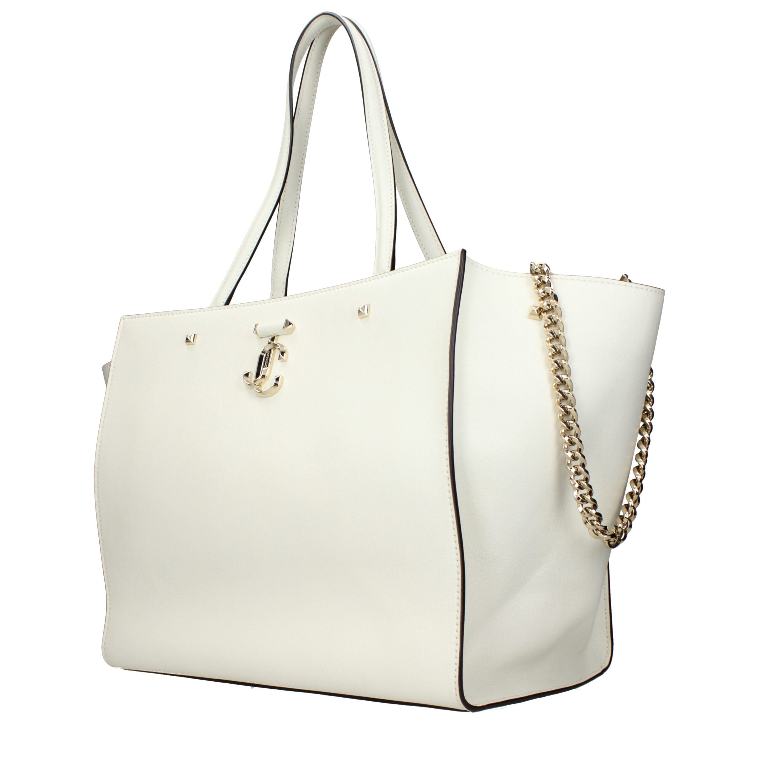 Jimmy Choo AVENUE DAWL White Leather Shoulder Bag