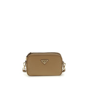 Prada Mini Borsa a Tracolla in Pelle di Vitello Beige (17x17x5 cm)