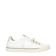 Maison Margiela Low Top Sneakers in White Leather with Logo