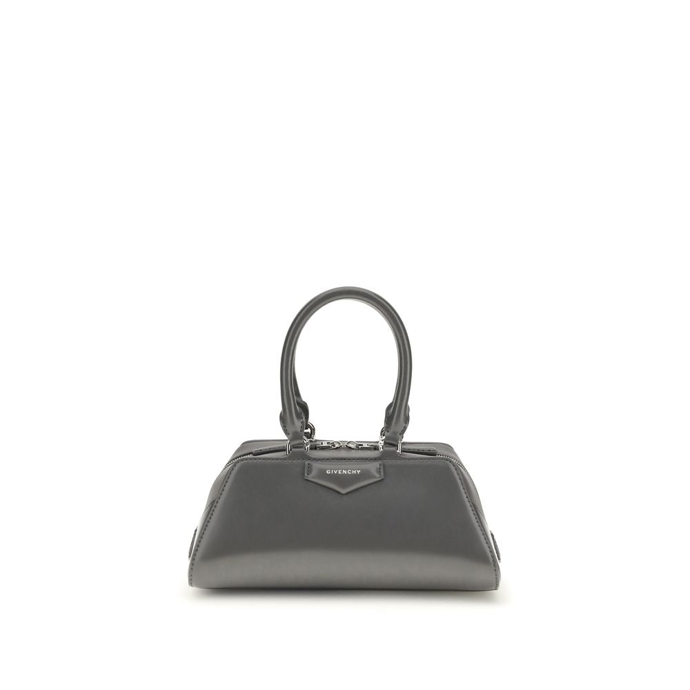Givenchy Antigona East-West Mini Box Handbag in Gray Leather